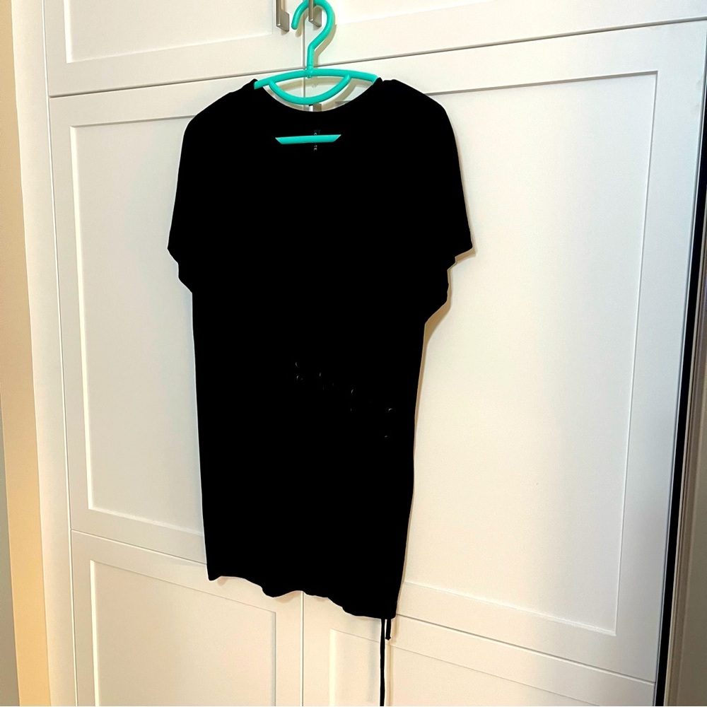 Capote Tunic Black tie braided top size XS